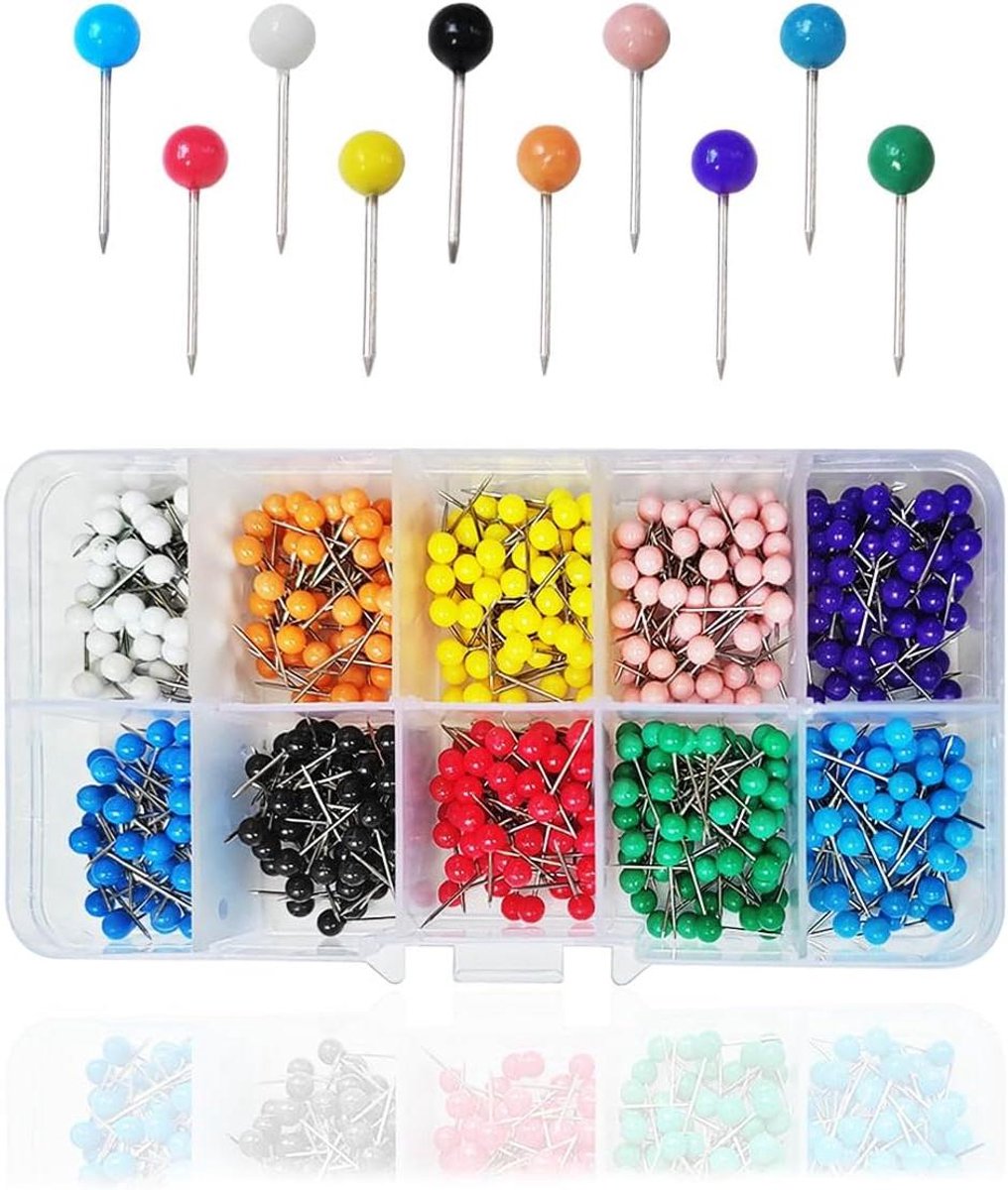600 Pcs Colored Push Pins Card Heads, Card Push Pins, Short Card Pins, Colorful Round Push Pin, Colored Head Card Heads, Card Headers, Marker Pins, Card Headers, Round Head Push Pins