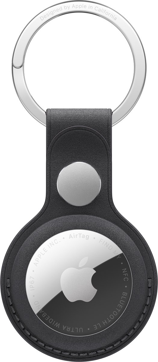 Apple AirTag FineWoven Sleutelhanger Zwart