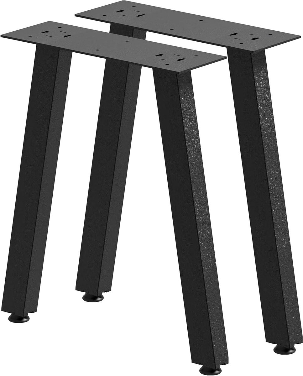 Tafelpoten Set - Meubelpoot - Meubels Maken - Stalen Frame - 42x40 cm - Zwart Mat