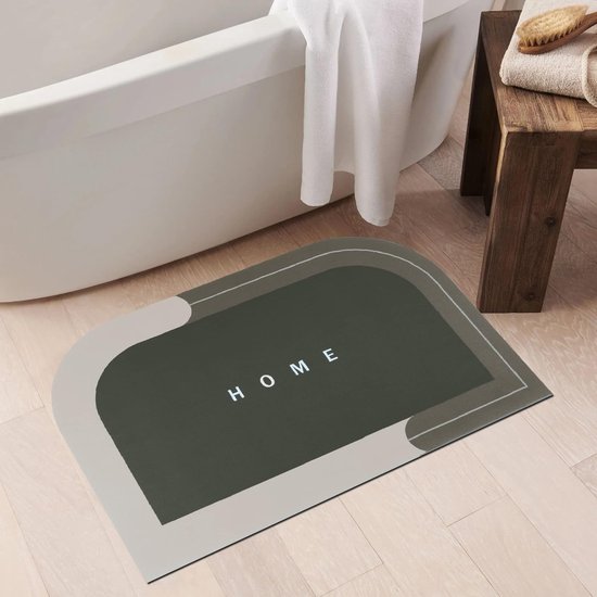 Badmat Set - Douchemat Antislip - Veilig Douchen - Hoogwaardig Siliconen - 2 stuks 60x40cm - Grijs — afbeelding 4