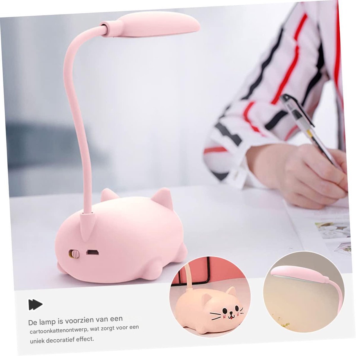 carmdering - Schattige Kat Bureaulamp thumbnail 4