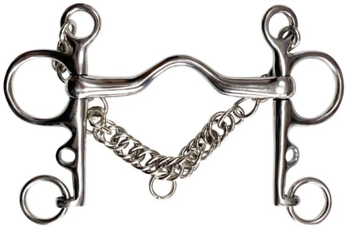Marjoman Distribucion Pelham Paard Bit Zilver 13.5 cm