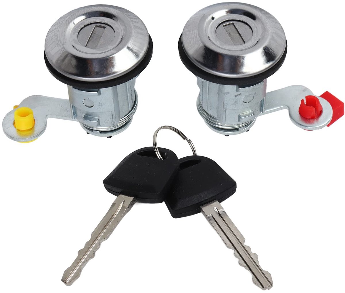 KIMISS Deurslot Cilinder Set met 2 Sleutels YE05506A voor L200 2001-2005