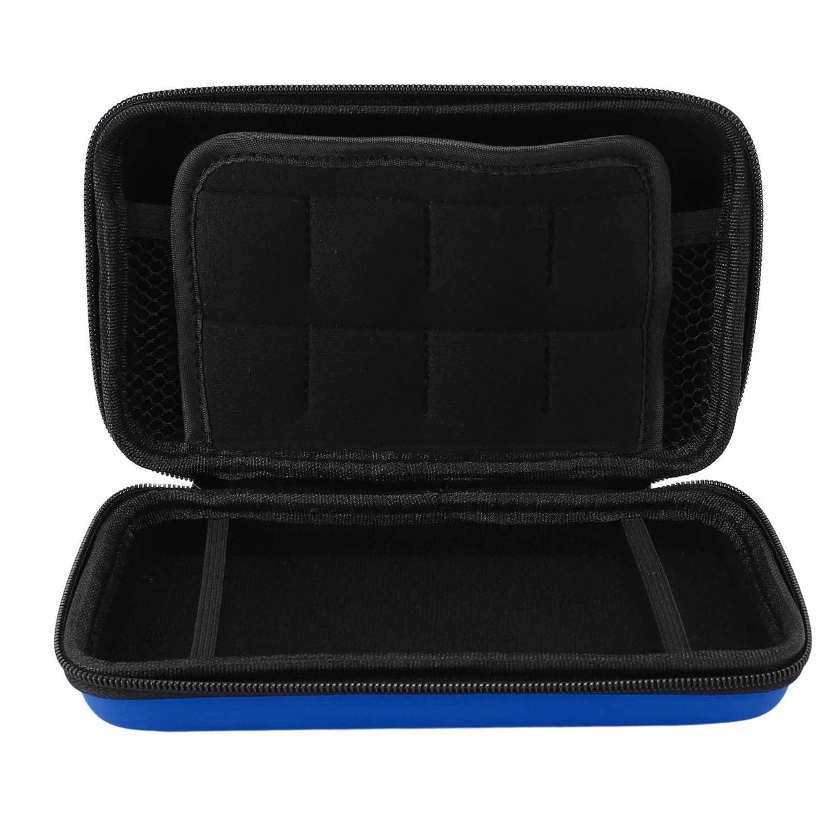 EVA Hard Carrying Case voor 3DS/NEW 3DS XL/NEW 2DS XL - Blauwe Beschermtas met Extra Opbergruimte