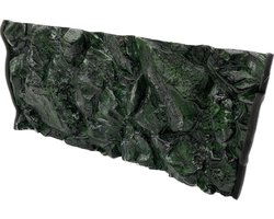 Aquarium Achterwand - Decoratie Wand - Aquarium Inrichting - 3D Steenpatroon - 40x25 cm - Groen