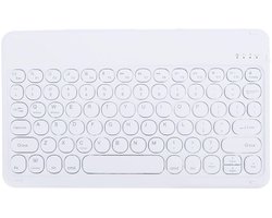 Draadloos Bluetooth Toetsenbord - Ultra-slim QWERTY UK Layout met Oplaadbare Batterij voor Laptop, Tablet en Smartphone