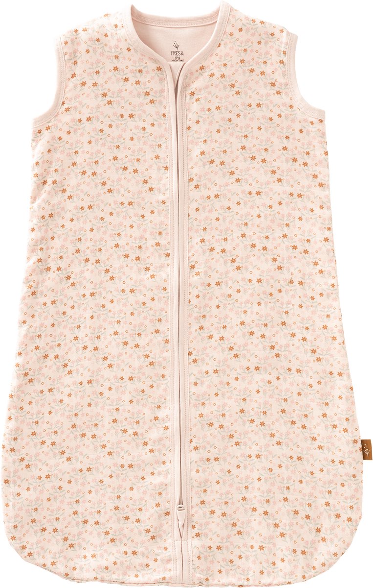 Fresk Zomerslaapzak 12-18 m – Mousseline Zomerslaapzak – 1.1 TOG – Slaapdeken - Roze - Garden Flowers