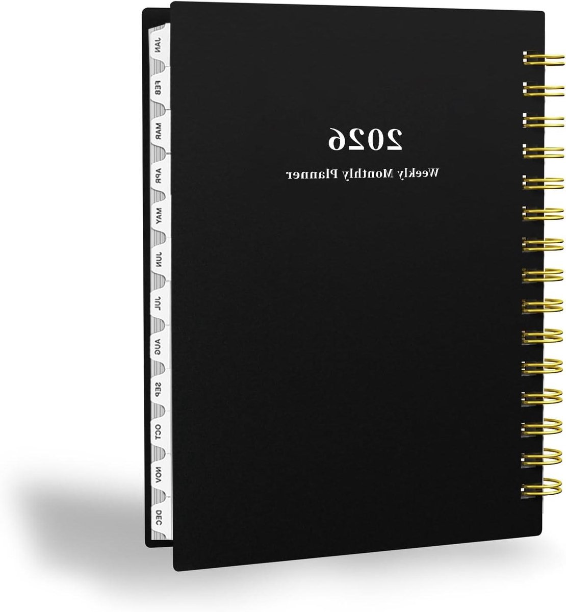 Agenda 2024-2025 - Planner Afsprakenboek - Dagelijkse Planning - Waterdichte Hardcover - 84 x 6 inch - Zwart
