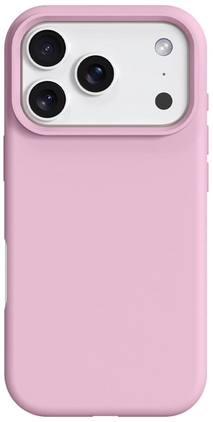 Hoesje Geschikt voor iPhone 17 Pro Max - Compatibel met MagSafe - Back Cover met Magneet - Dun Siliconen - Case Roze