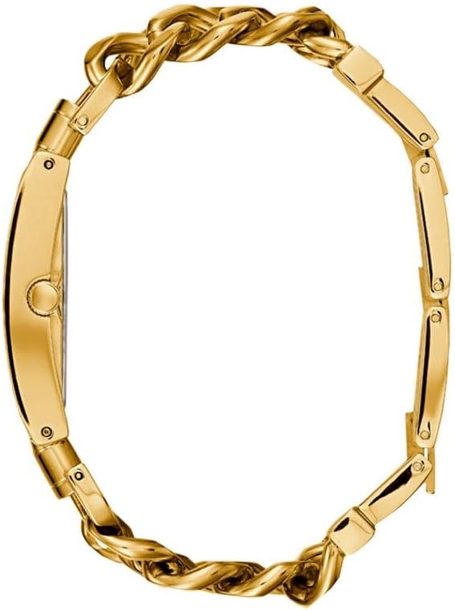 Dameshorloge Metaal - Analoge polshorloge - Dagelijks gebruik - Gouden roestvrijstalen band - 34 mm kastdiameter - Goud