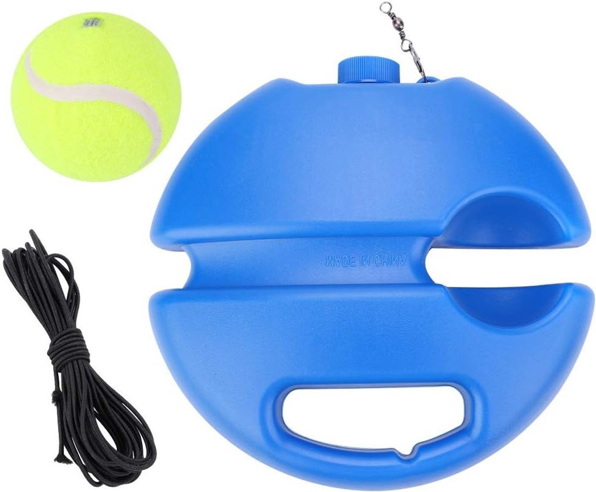 Tennis Trainer Set met Skirting Board, 2 Trainingsballen en Touw, Zelfstudie Oefening voor Beginners en Volwassenen
