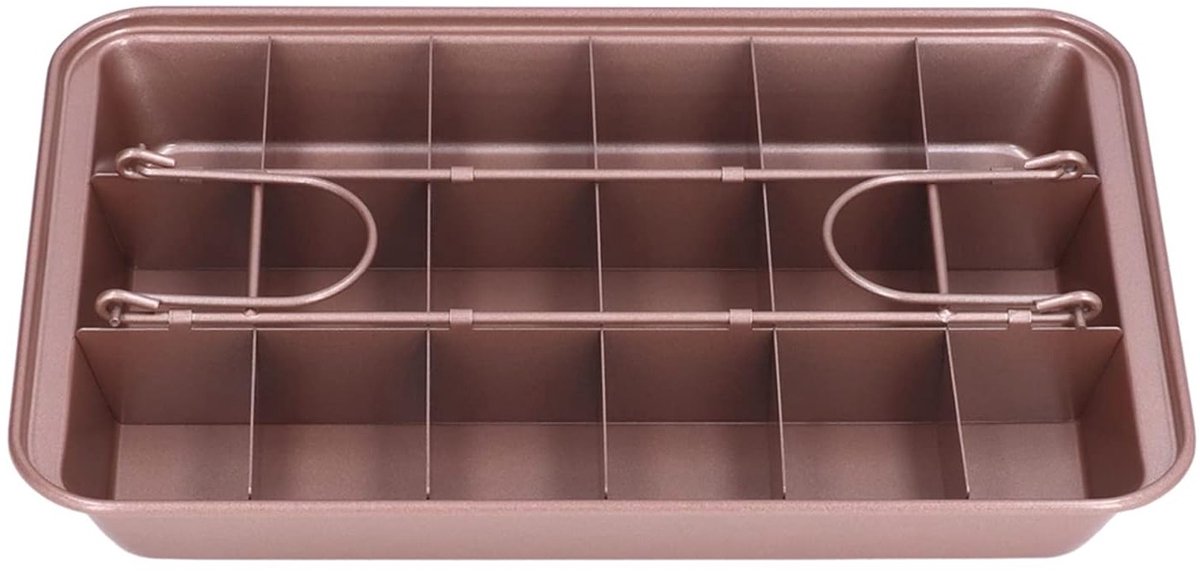 Non-stick bakvorm voor brownies van hoogwaardig koolstofstaal - ideaal voor donuts, cake en brood