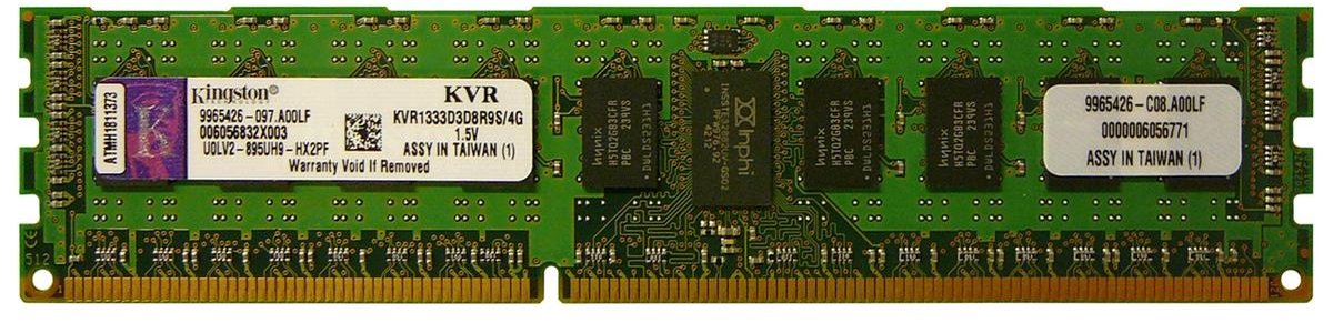 Kingston KVR1333D3D8R9S/4G – 4GB DDR3-1333 DIMM – 240-pin