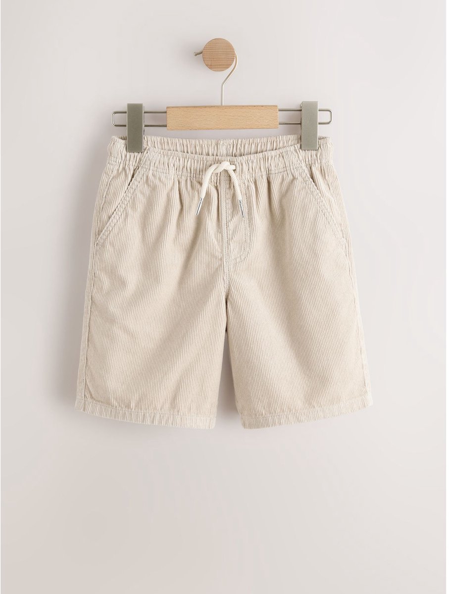 Next - Jongens - Corduroy short met elastische taille - Naturel