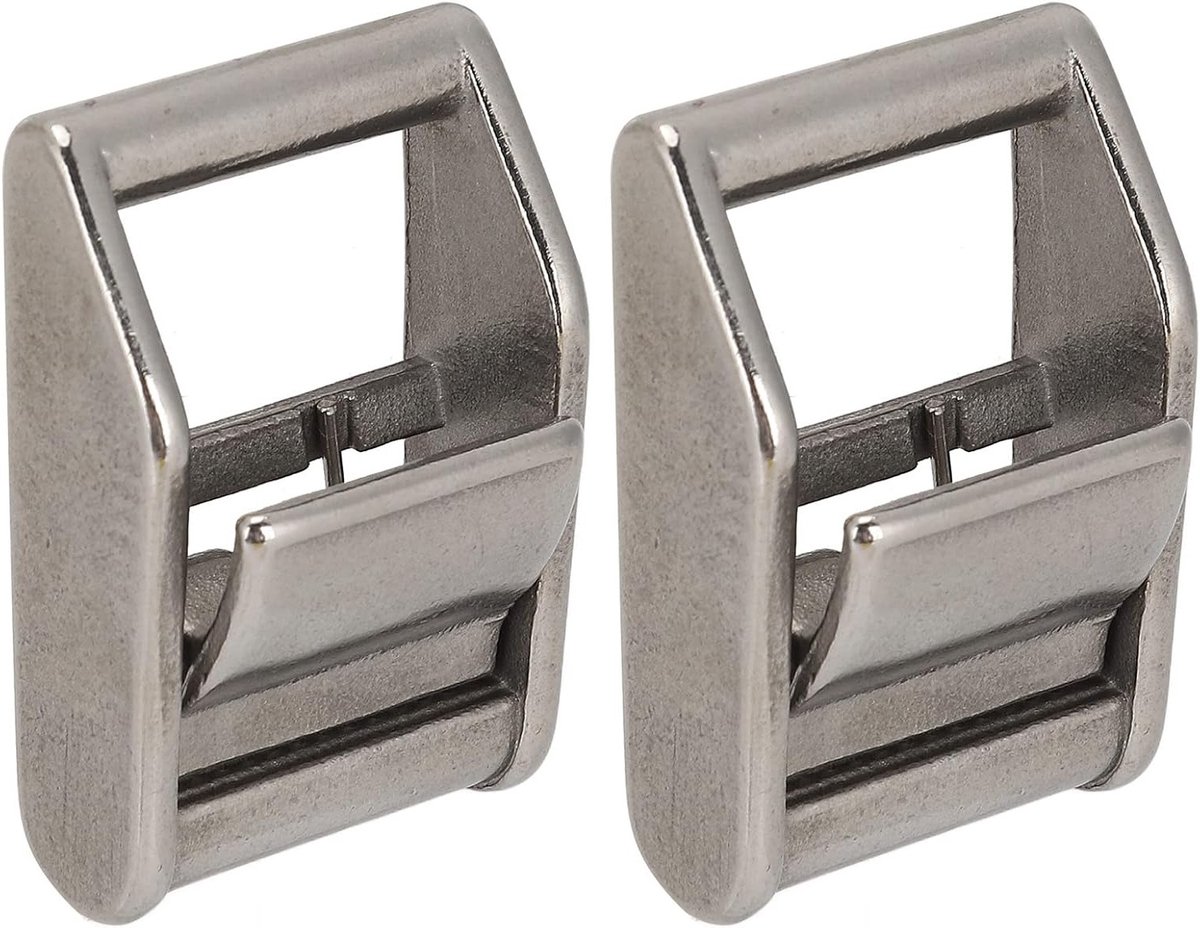 Duurzame RVS Drukgespen voor Vrachtbanden - 27mm Heavy Duty Bevestigingsmaterialen voor Lading en Beveiliging - Set van 2 Stuks