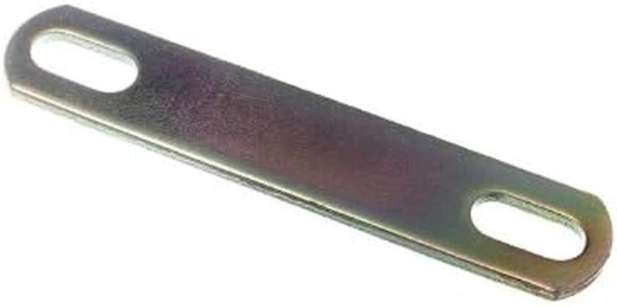 Bed Verbinding Platen - Koppeling Beugels - Meubel Verstevigen - Roestvrij Staal - 120 mm 4 Stuks - Zilverkleurig