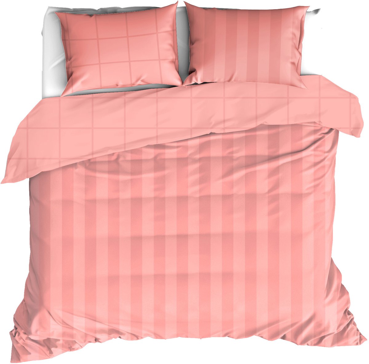 De Witte Lietaer Dekbedovertrek Zygo Blush - 240 x 220 + 2x 60 x 70 cm - Katoen Satijn