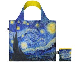 LOQI Shopper - Van Gogh Starry Night Neon Geel - Gerecycled materiaal