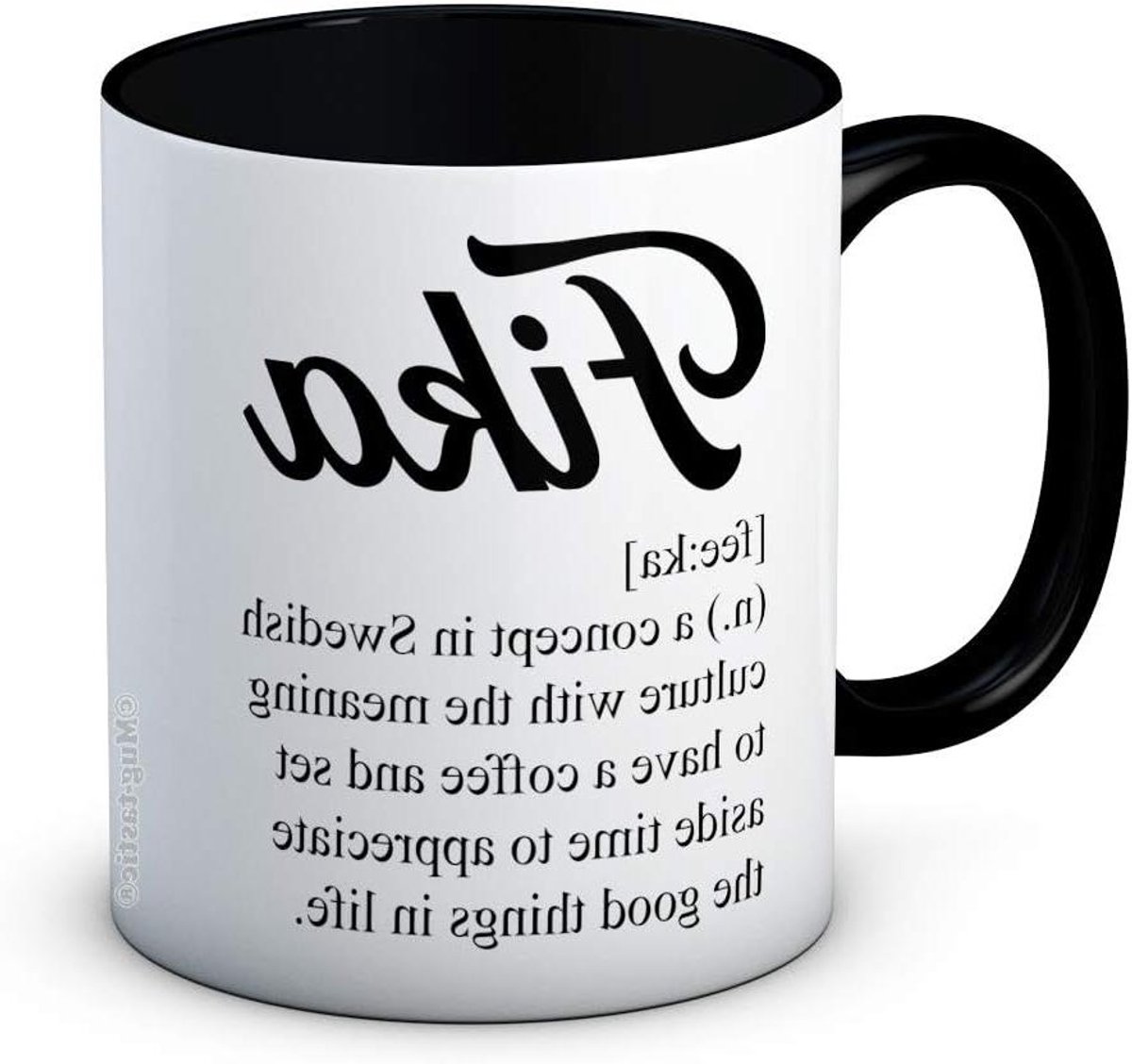 Koffiemok - Keramische mok - Gezellige momenten - Grappige tekst - 312ml - Zwart en wit