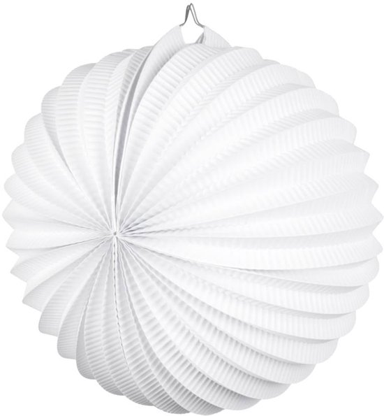 Witte Lampion Bol 23cm — afbeelding 4