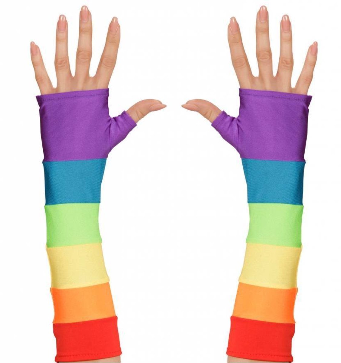 Regenboog handschoenen