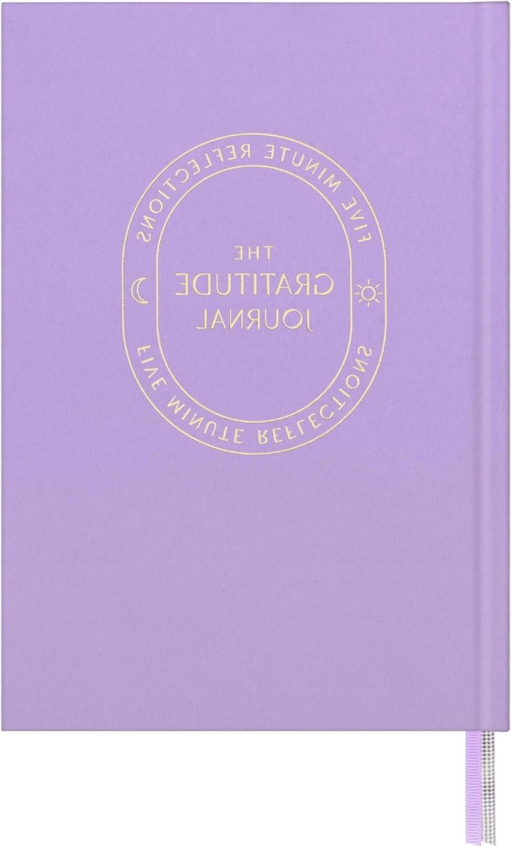 Dankbaarheidsdagboek - Dagelijks Journal - Mindfulness Cultiveren - Vijf Minuten Per Dag - A5 Formaat - Lavendel