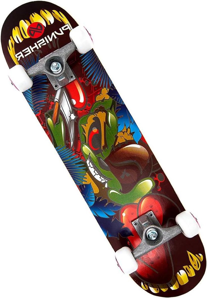 Compleet Skateboard Double Kick Concave Straat Tricks 7-laags Canadees Esdoorn 31 Inch Full Color Graphics