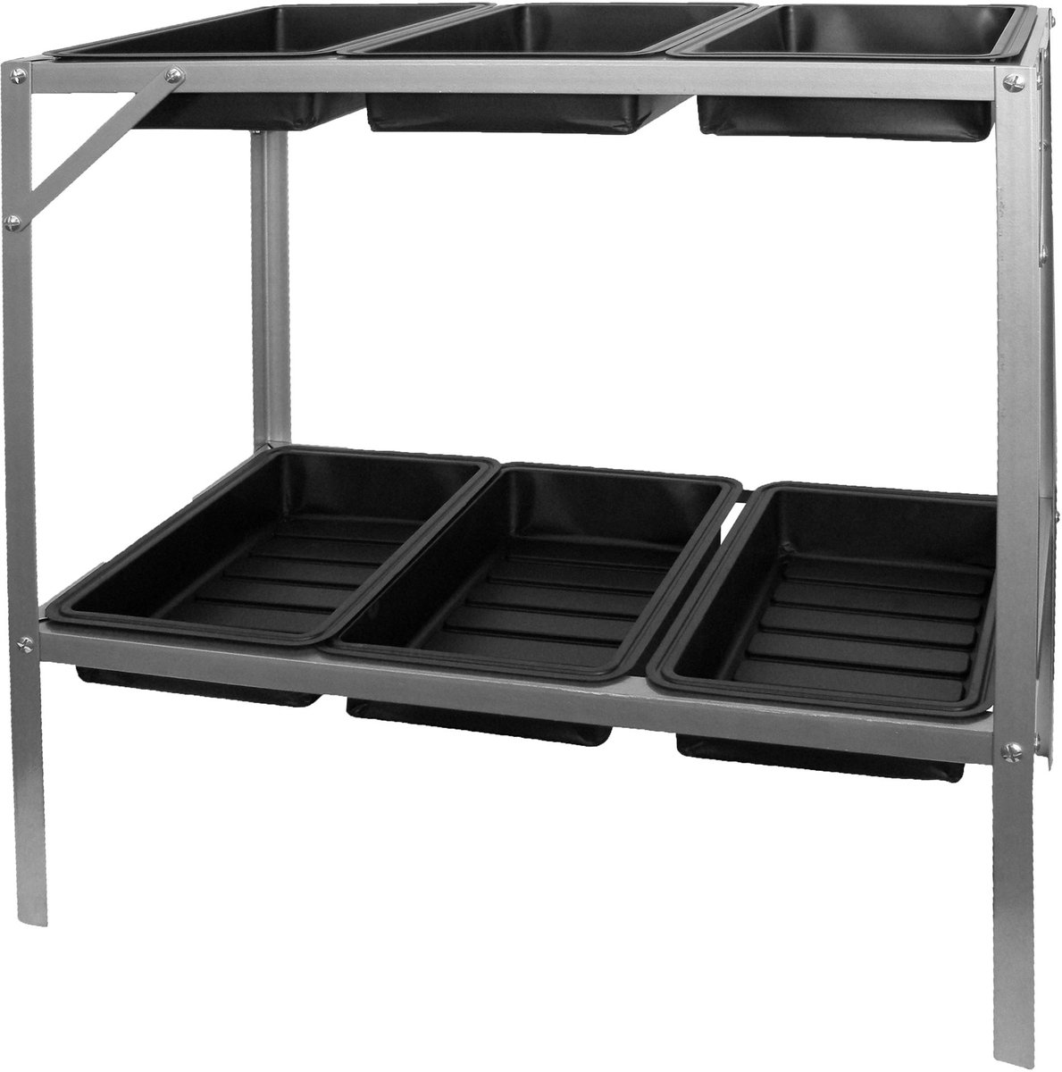 Talen Tools Nature Table de culture - H77 x 77 x 40cm - 6 bacs de semis