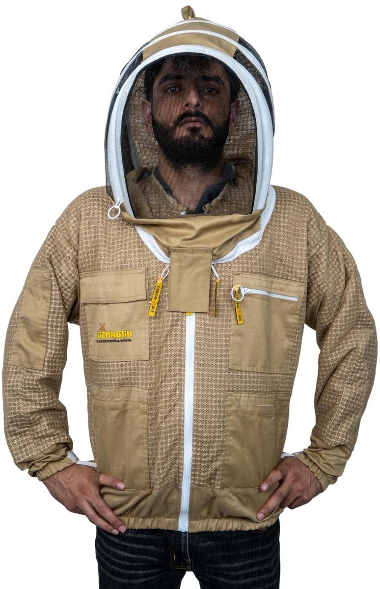 Bijenteeltjas - Imkerpak - Bescherming bijen - 3-laags ventilerend - Professioneel - Wit