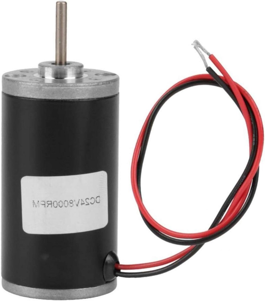 DC Motor - Permanente Magneetmotor - Apparaten Aandrijven - Hoog Koppel - 31 mm Diameter - Zilver