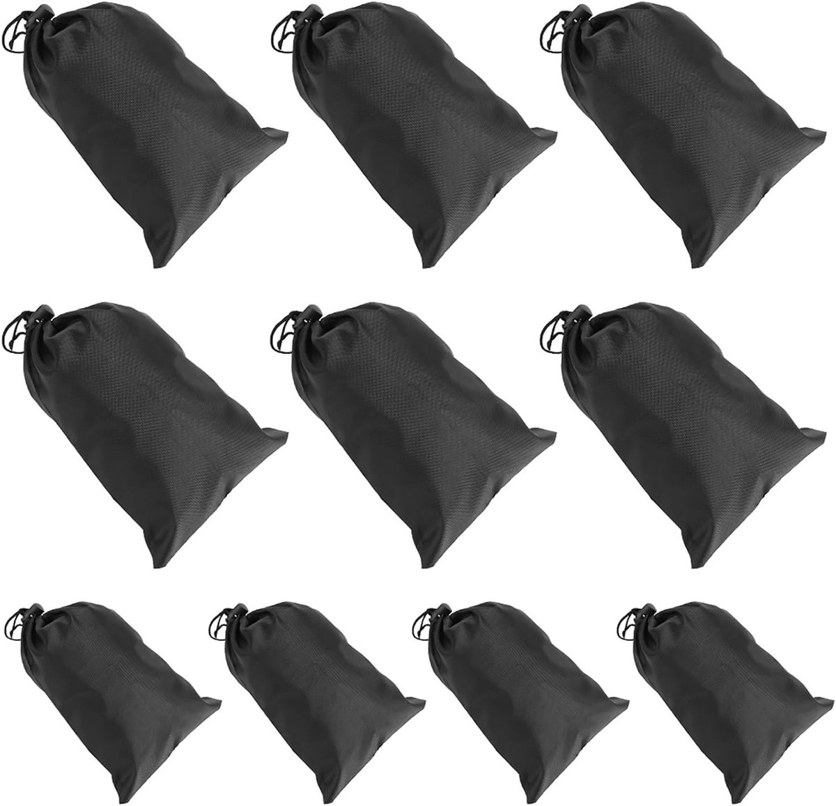 Opbergzak met Trekkoord - 10 Stuks - Waterdichte Polyester Zak voor Sportaccessoires en Kleine Voorwerpen - 16x20cm