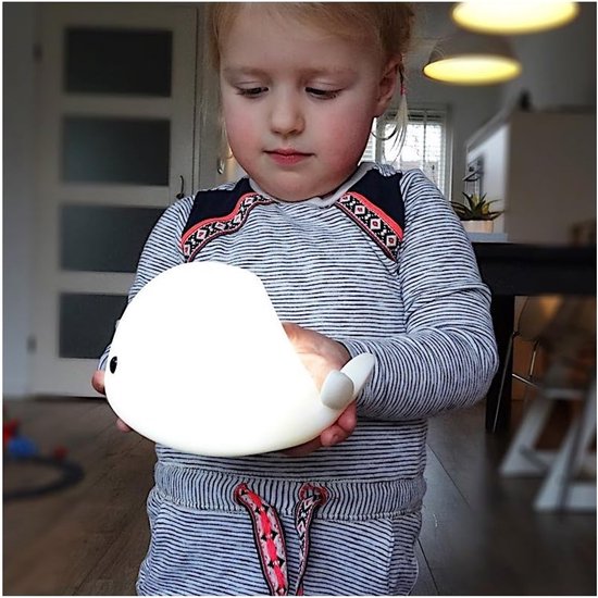 Nachtlamp Walvis - Slaaplamp Kinderkamer - Rustgevende Verlichting - Automatische Uitschakeling - 30 x 175 cm - Wit — afbeelding 2
