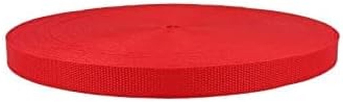 Tasband Polypropyleen - Gordel Riem - Tassen Maken - Hoge Stabiliteit - 5 Meter 30mm - Rood