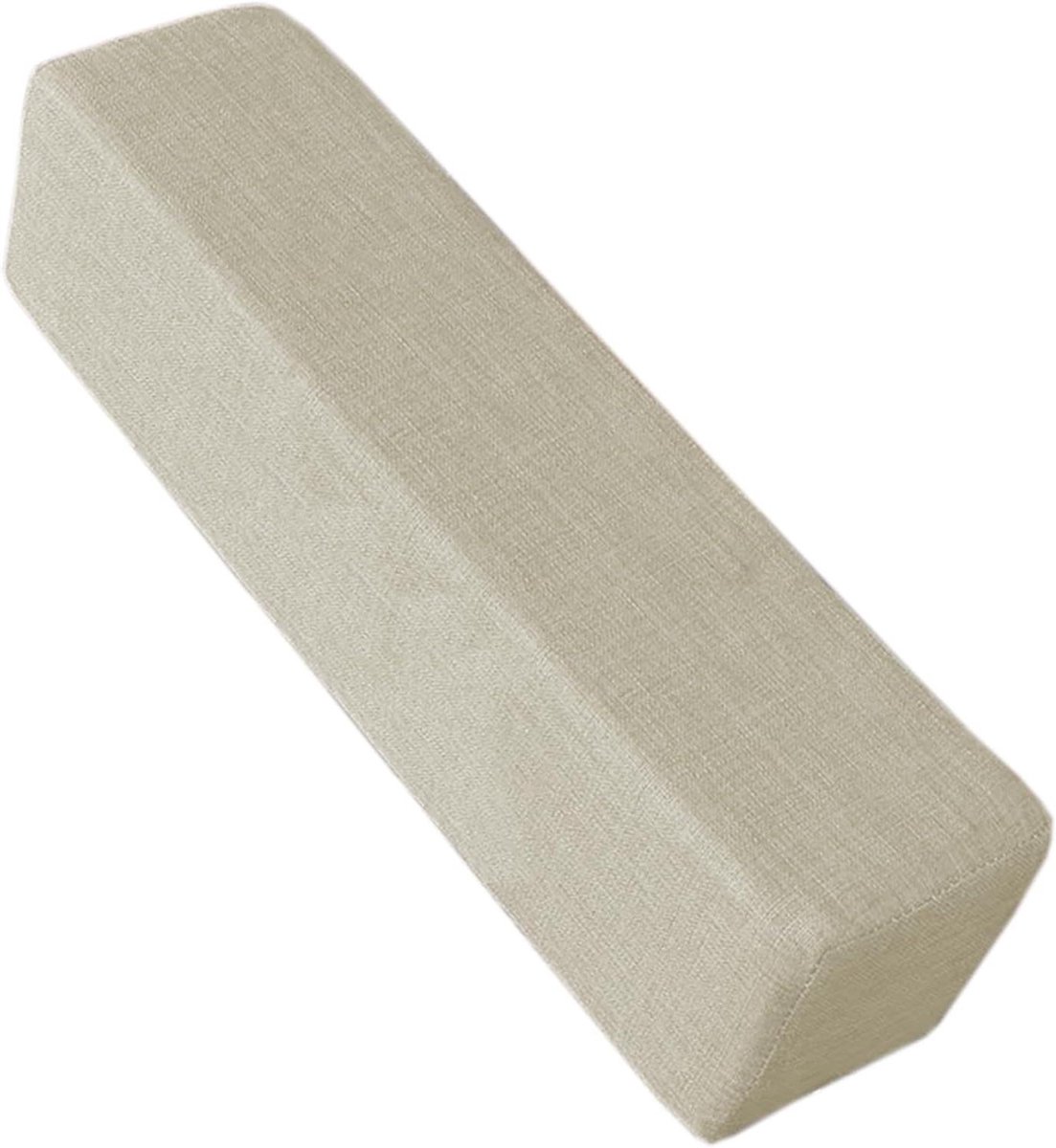 Bankarmsteunkussen - Hoofdkussen Neksteun - Spleet Opvullen - Hoge Dichtheid Spons - 80 x 20 x 20 cm - Beige