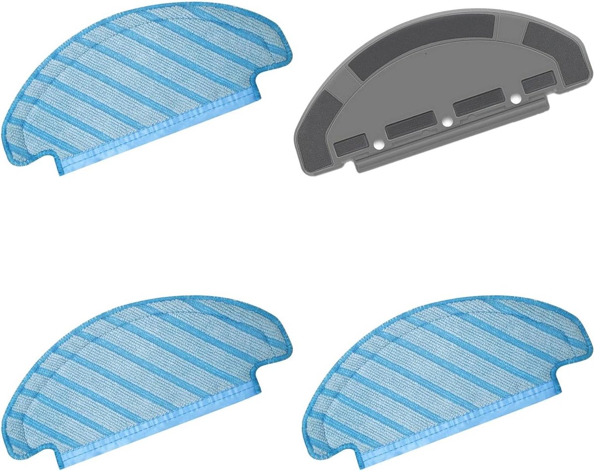 Reinigingsdoeken Set - Wisdoeken Wisserdoeken - Robotstofzuiger Onderhoud - Wasbaar Herbruikbaar - 4 Stuks - Wit