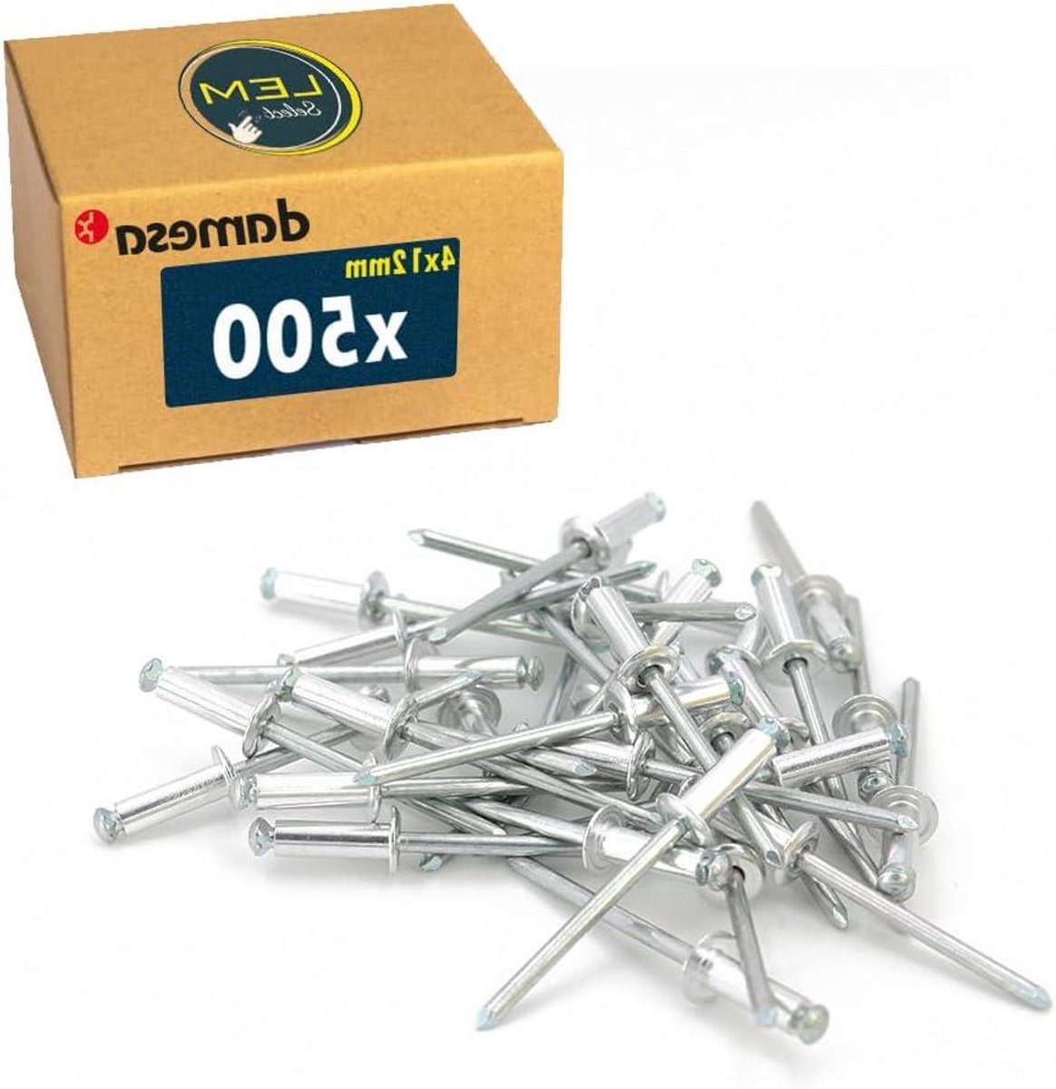 Pop Klinknagels - Blinde Bevestigers - Materiaal Verbinden - Bloemvormige Spreiding - 4 x 12 mm - Aluminium Staal