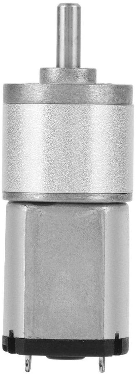 Gelijkstroom Motor - Transmissiemotor Reductie - Robotica Projecten - Volledig Metalen Tandwiel - 30 RPM 12 Volt - Zilverkleurig
