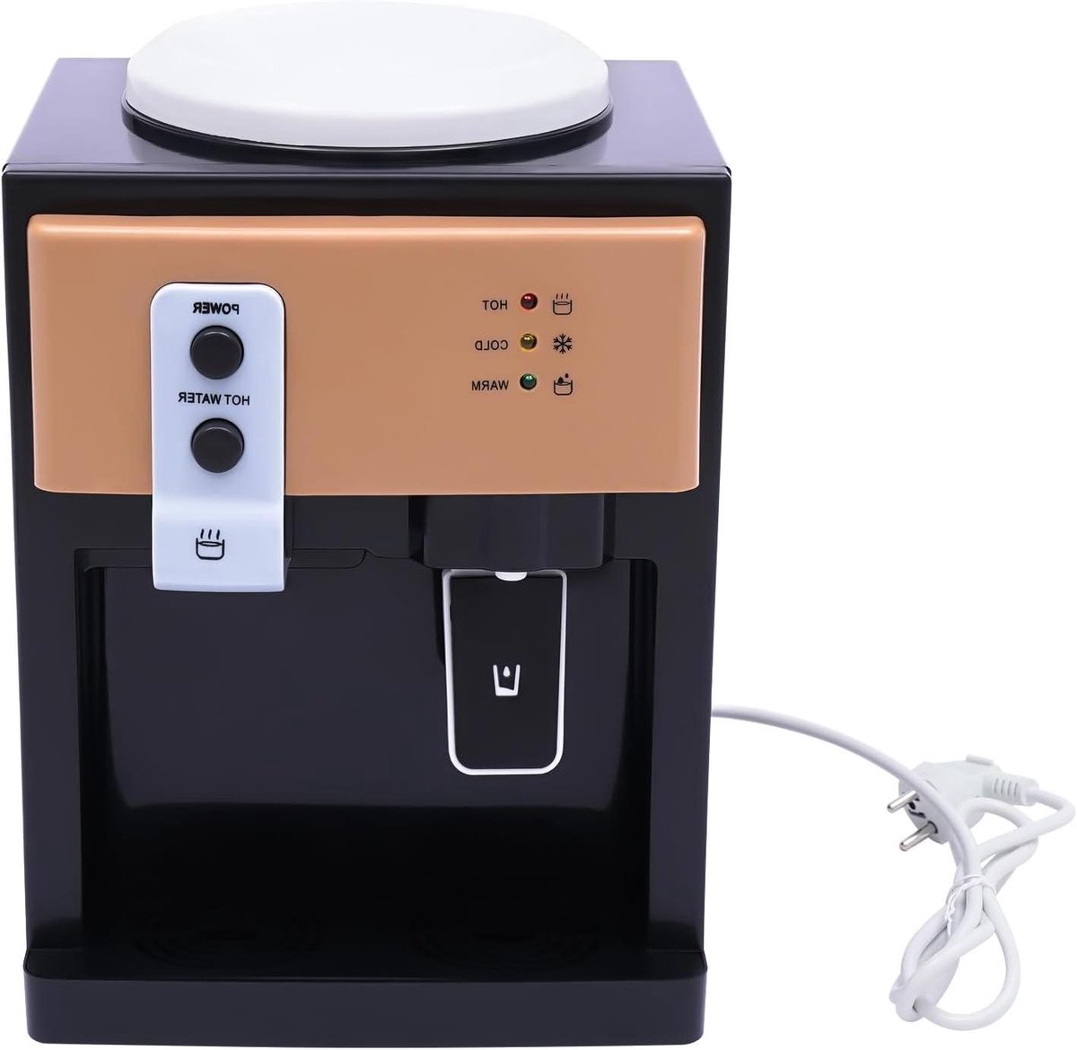 Waterdispenser Warm Koud - Drankkoeler Verwarming - Direct Drankjes - Twee Functies - 36x24x27 cm - Zwart