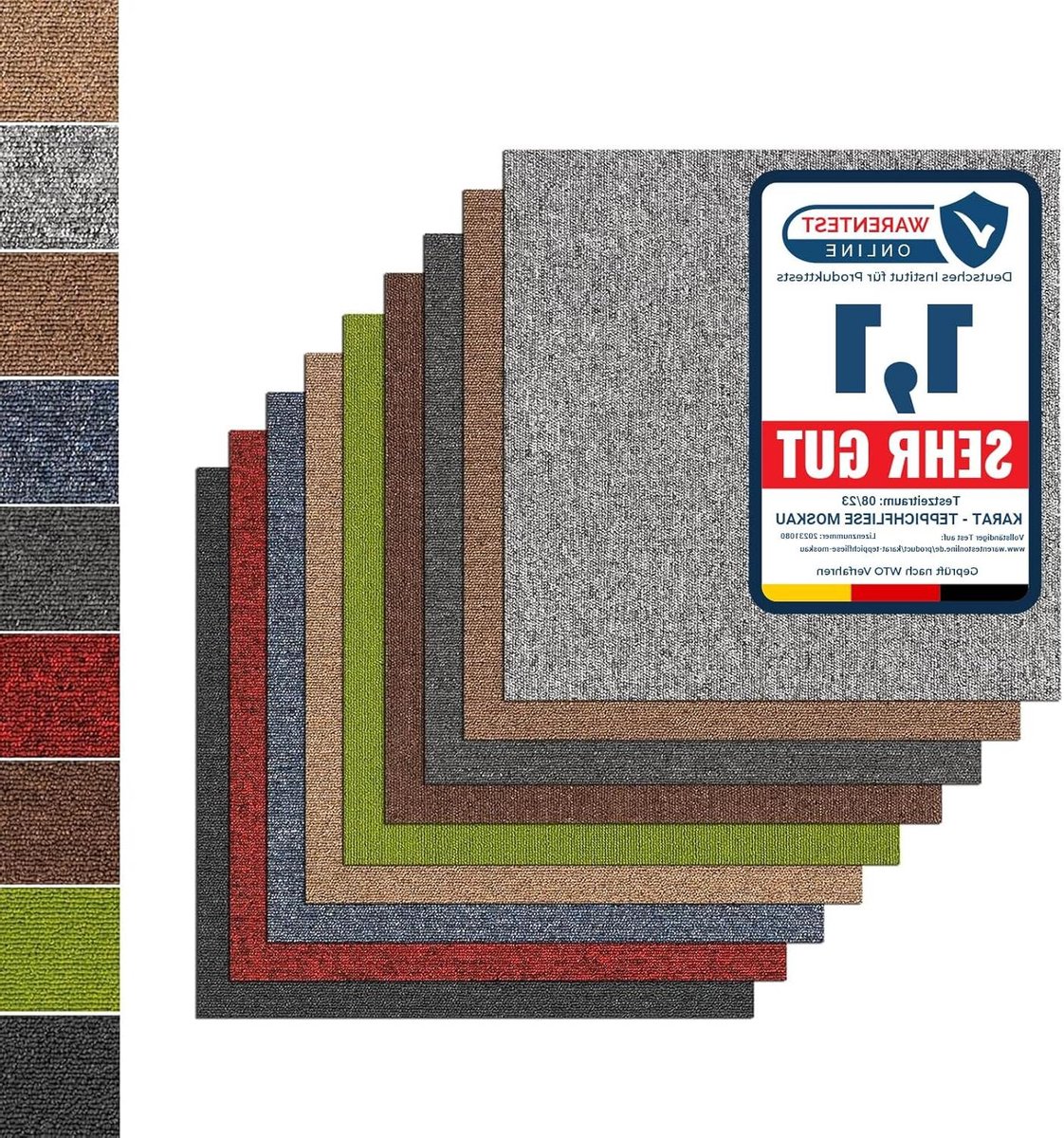 Vloertegels Tapijt - Karpet Tegels - Woonkamer Inrichten - Zelfklevend Bitumen - 50 x 50 c