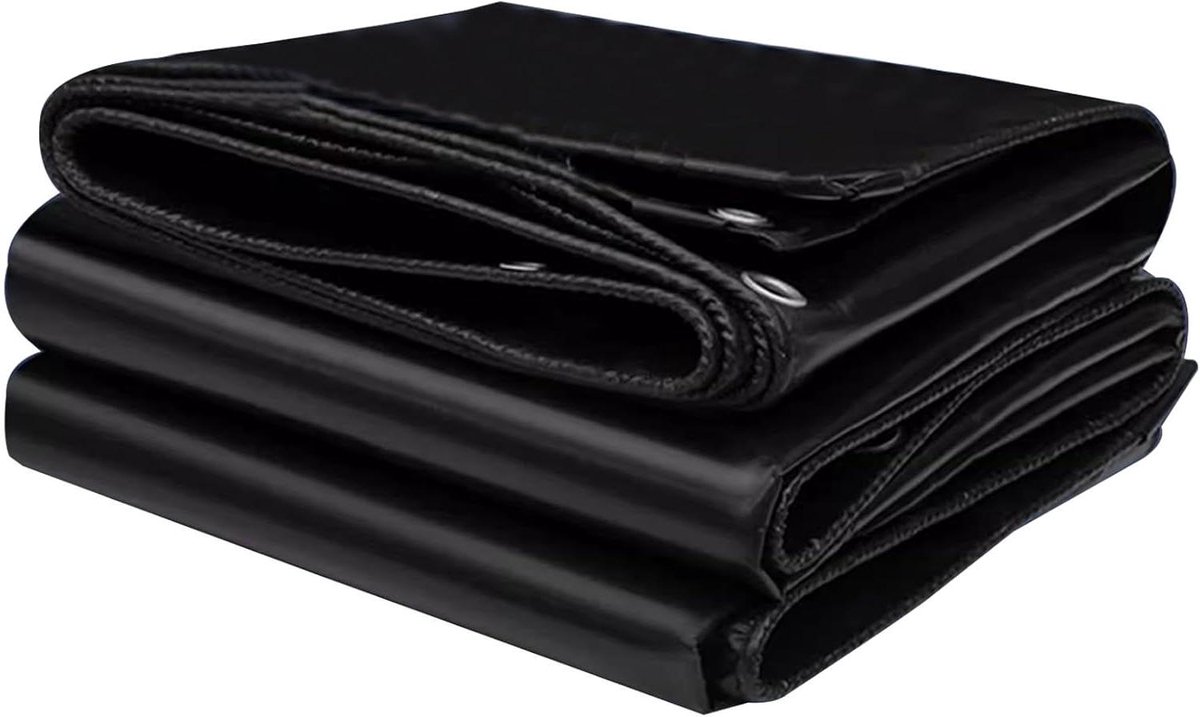 Waterdichte Dekzeilen - Afdekzeil PVC - Bescherming Gereedschap - Versterkte Ringen - 1x1.2m - Grijs