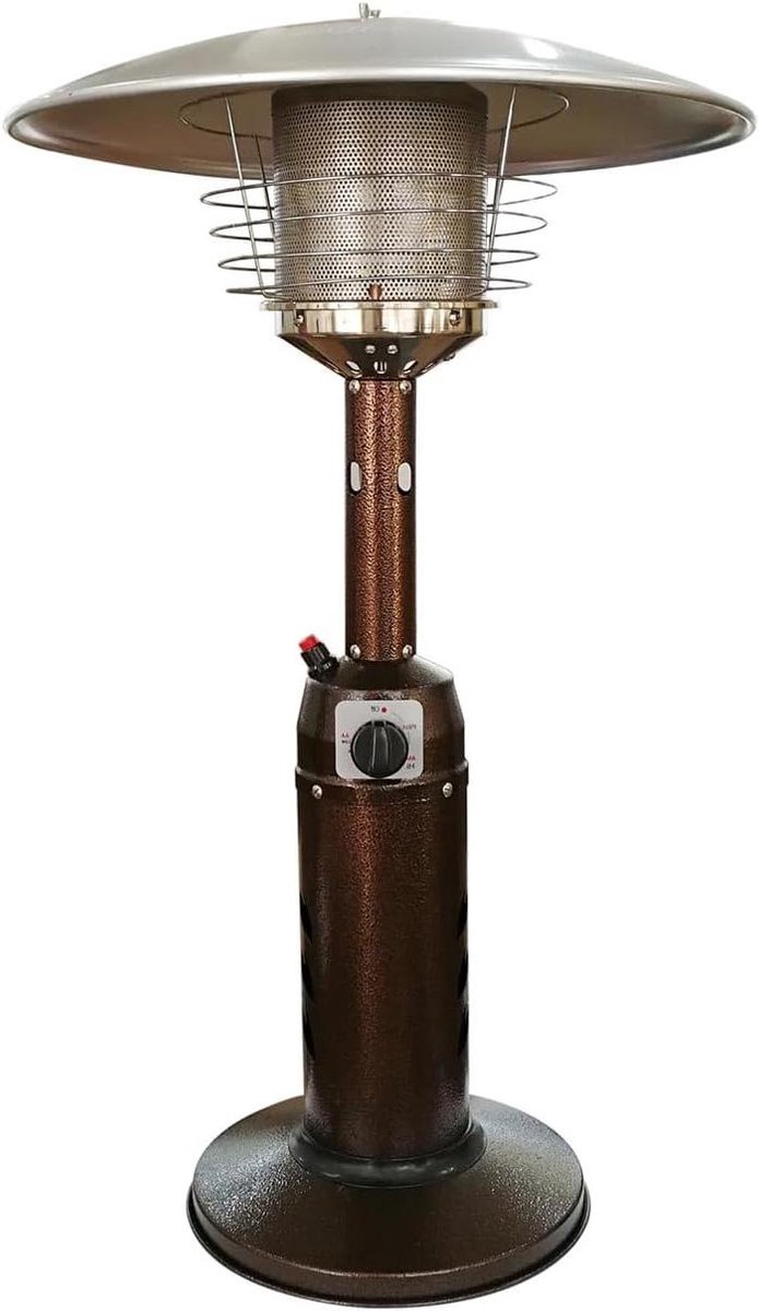 Draagbare Gasverwarmer - Tafelverwarmer Terras - Buiten Verwarmen - Laag Energieverbruik - 30m² - Roestvrij Staal