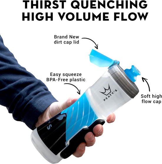 Magnetische Fietsfles - Bidon met houder - Fietsen en sporten - Eenvoudige twist-ontgrendeling - 600 ml - Gerookt — afbeelding 2