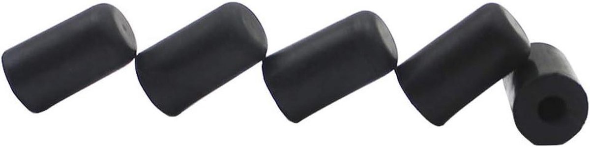 Eindpin Tipbeschermers - Cello Accessoires - Bescherming Instrument - Antislip Rubber - 5 stuks - Zwart