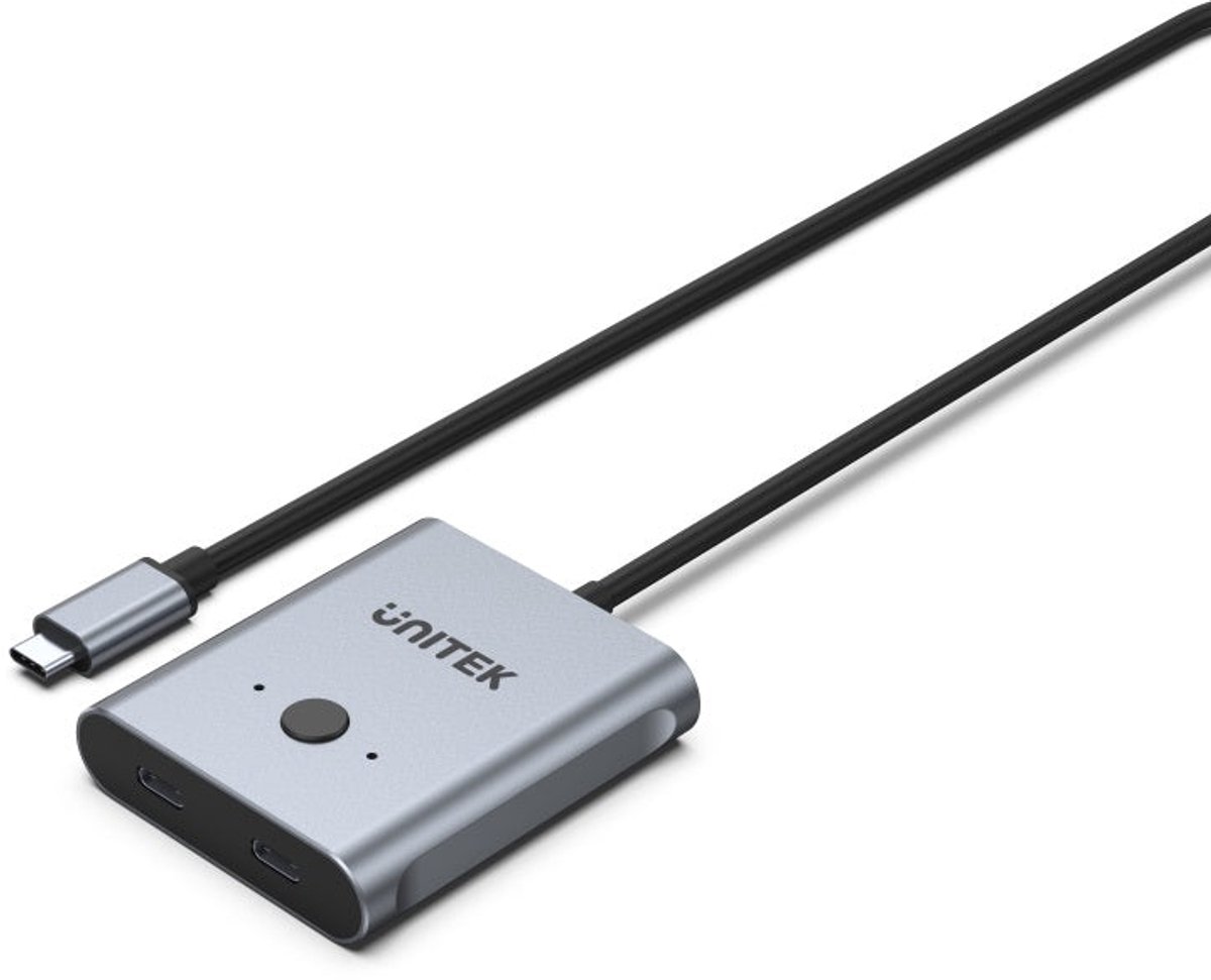 UNITEK D1078A laptop dock & poortreplicator Bedraad USB 3.2 Gen 1 (3.1 Gen 1) Type-C Grijs