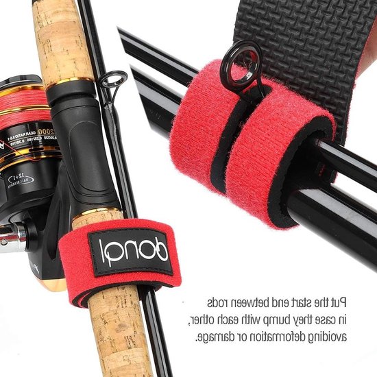 Hengel Riemen voor Casting en Spinning Rods - Stretchy Magic Aas Bandjes en Houders voor Visgerei Accessoires — afbeelding 2