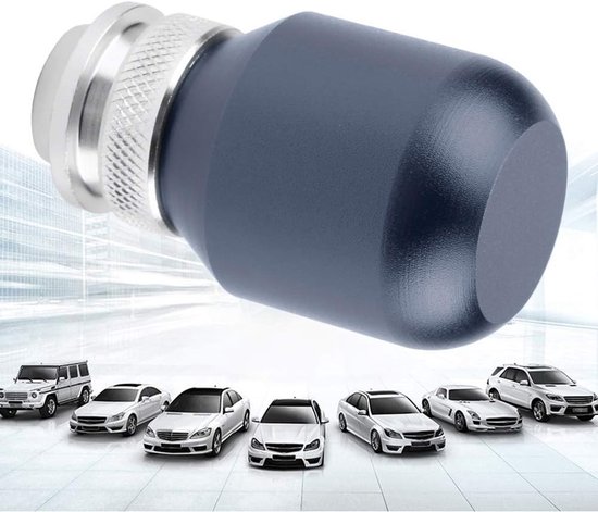 Schakelpook Knop - Pookknop Auto - Auto Interieur Tuning - Universele Pasvorm - 3 Adapters - Titanium — afbeelding 5