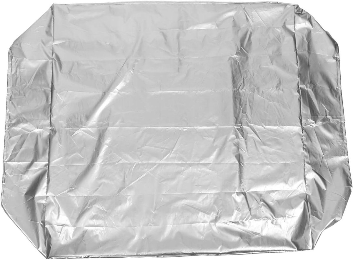 Zandbak Afdekhoes - Zandbak Beschermhoes - Zandbak Beschermen - Waterdicht Oxforddoek - 120x120x20cm - Zilver