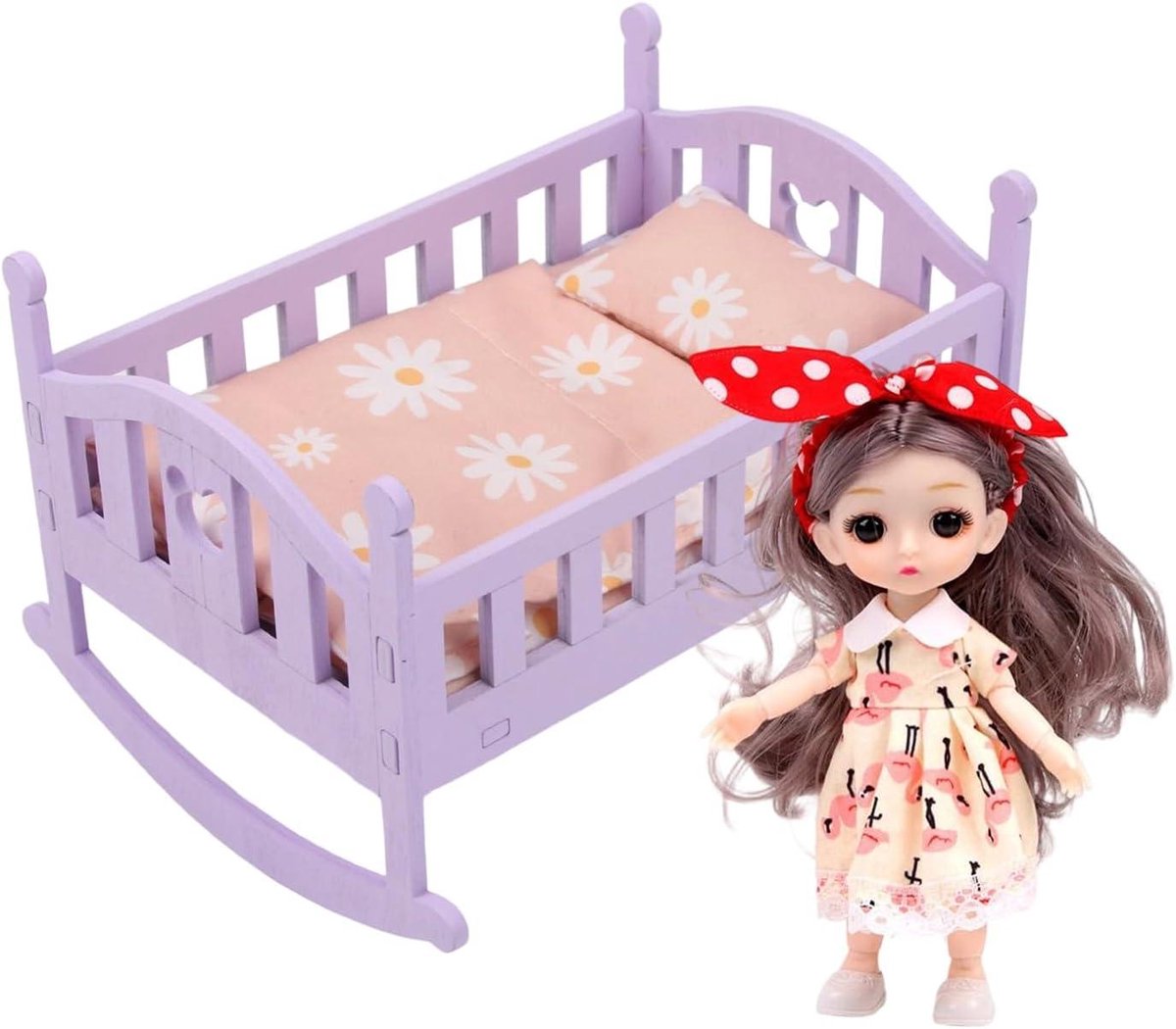 Poppenbed - interactief rollenspel speelgoed klein huisje poppenbed - kinderen meisjes dochters voor kinderkamer kleuterschool verjaardag cadeau