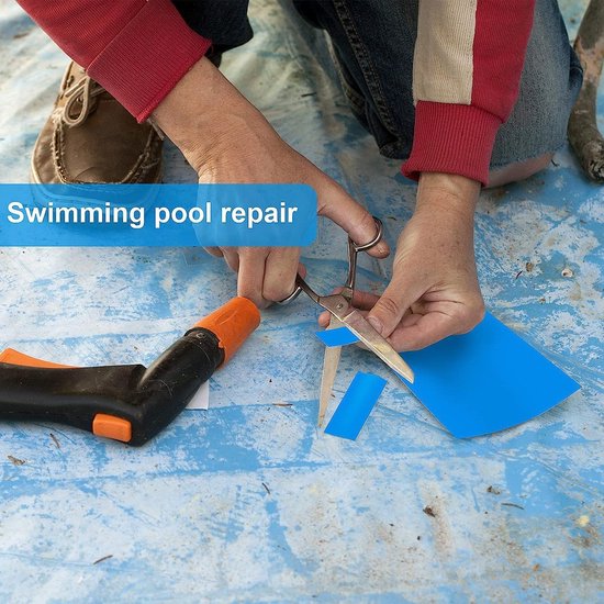 Zwembad Reparatie Patch - Lekdicht Tape - Lekkages Dichten - Waterdicht PVC Materiaal - 125x85cm - Zwart — afbeelding 2