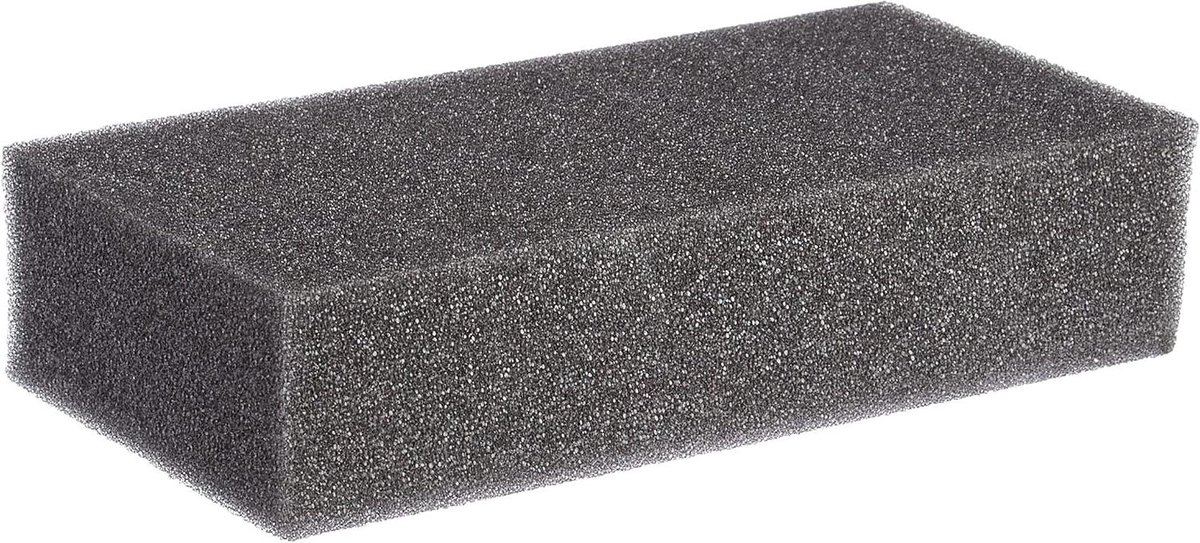 Wax Spons - Aanbrengspons - Auto Waxen - Speciale Materiaalstructuur - 18 cm Lengte - Grijs
